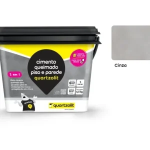 Cimento Queimado Cinza 4,5kg Quartzolit