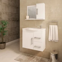 Gabinete Vix 65cm c/ Espelheira Branco MGM