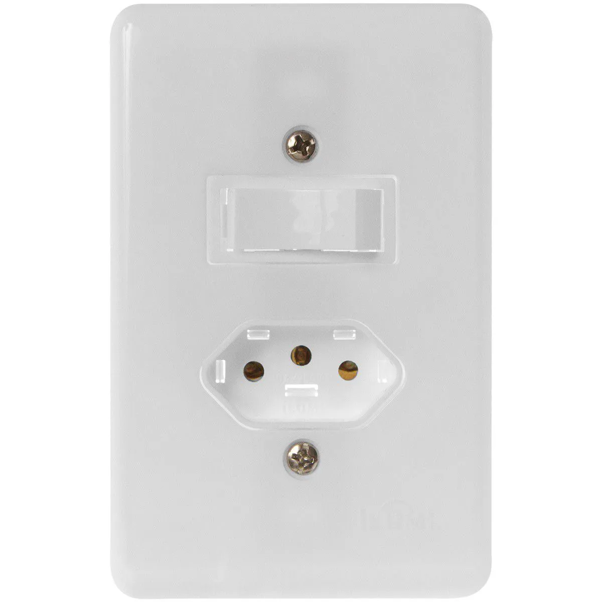 Interruptor c/ Tomada 10 A Stylus Ilumi