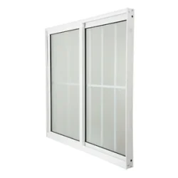 Janela Alumínio 1x1 2 fls c/ Grade Líder